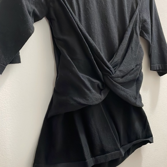 Favorite Daughter twist front cutout tshirt in black - Picture 8 of 8